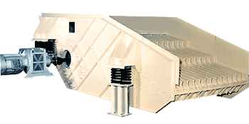 Вибрационный колосниковый грохот-питатель для речного камня